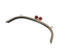 P Prettyia Cierre de Boquilla para Bolso Marco Carteras Cierres Artesanías Craft Accesorios 24.5cm - Rojo