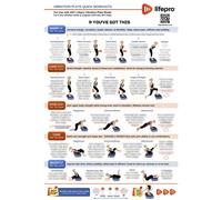 P ster de entrenamiento de cuerpo completo con plataforma vibratoria Lifepro: p ster completo de ejercicios con plataforma vibratoria con sugeren