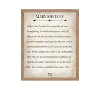 P ster de Frankenstein - Impresi n de Mary Shelley - Arte con cita motivacional - Arte con cita del libro Frankenstein - Regalo para l y ella -