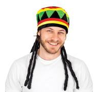 P 'tit payaso 14782 boina Rasta de terciopelo con Rasta adulto -, Multicolor