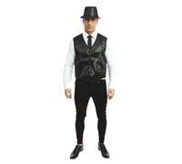 P 'Tit Payaso - 16632 - Chaleco sin Mangas - Lentejuelas - Negro - Talla única
