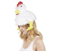 P 'tit payaso 75230 sombrero forro gallina blanca adulto - Blanco
