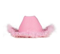 P 'tit payaso sombrero fieltro Cow Girl con plumas adulto