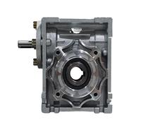 P0Z9J7F Reductor de Engranajes helicoidales de Entrada con Eje NRV40, relación 5:1-100:1, Eje de Entrada de 11 mm, Orificio de Salida de 18 mm, Reductor de turbina con manivela.(Ratio 40 to 1)