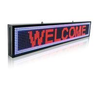 P10 - Letrero LED programable para exteriores, para negocios, tablero de mensajes personalizado, pantalla digital, barra de publicidad, luz de palabra, control wifi, letrero de neón de alto brillo, 39