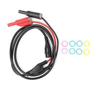 P1204 BNC macho enchufe a seguridad Banana Plug Cable coaxial Osciloscopio prueba plomo 100 cm RG58 cable coaxial Q9 conjunto osciloscopio prueba plomo