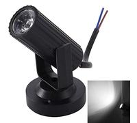 P12cheng Foco de escenario RGB, foco LED RGB para discoteca, barra de escenario, KTV, fiesta, baile, club, luz pinspot ligera, carcasa blanca y negra