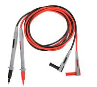 P1505 Cable de prueba universal para multímetro, 150 cm, 1000 V/10 A, con cubierta de silicona, punta de prueba con aguja de cobre estañado, enchufe tipo banana de 4 mm y sonda IC