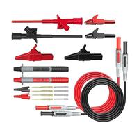 P1600B 20PCS Kit de cables de prueba Conector banana de 4 mm Kit de sonda de prueba automotriz Kit de cables de sonda multímetro