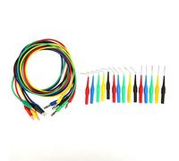 P1920 Test Lead Probe Kit | 15 Color - Coded Back Probes for Automotive Wiring/Fuel Injectors/Sensors | 4mm Banana Plug Extension with 45/90 / 135 Degree Stainless Steel Tips