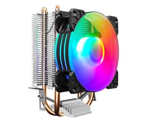 (P2 Magic Moon) PC for Case Fan RGB LED Multicolor Adjustable Speed 130mm Quiet Remote Computer Radiator Cooler Cooling 3-Pin RGB for Ca P2 streamer