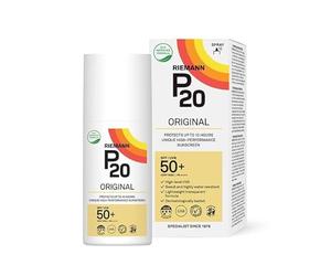 P20 Spray original SPF 50+ | 10 horas de protección y alta resistencia al agua | Aerosol ligero y transparente que es fácil de aplicar, de secado rápido y resistente al sudor | 175 ml