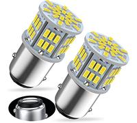P21/5w Led Bay15d 12V 24V Bombilla, 5W Blanco 6000K, 54SMD, Para Luces Traseras, Luces de Freno. No apto para su uso a Barco. (2 Piezas)