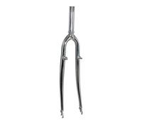 P2R (Ciclismo) Horquilla VTC 700 x 35 rígida percha de acero cromado con roscas pivotes de rosca (255-160 mm) 1"-22,2 interior - Cono 26.4mm