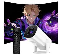 P30 Mini Proyector con WiFi & Bluetooth,Auto Keystone Proyector portátil,240 ANSI,Android 11,1280*720P Videoproyector para TV/Teléfono/Ordenador portátil,Portable Projector Rotación de 180° (Blanco)