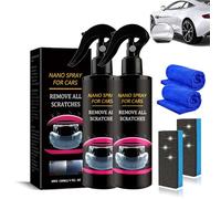P40 Car Scratch Quick Repair Nano Spray, 2025 Upgrade Car Nano Paint Coating Agent, Quick Scratches Repairing Polish Spray, Long-Lasting Protection, All Cars & Surfaces (2Pcs)
