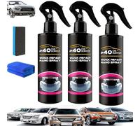 P40 Nano Spray Reparador Rápido de Rayaduras para Auto, Pulimento en Aerosol para Reparación Rápida de Rayaduras, Removedor de Pintura en Aerosol para Auto, Protección Duradera (120ML,3PC)