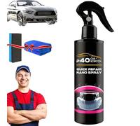 P40 Nano Spray Reparador Rápido de Rayaduras para Auto, Pulimento en Aerosol para Reparación Rápida de Rayaduras, Removedor de Pintura en Aerosol para Auto, Protección Duradera (120ML,1PC)
