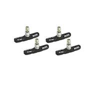 P4B | 2 Pares de Zapatos de Freno para Frenos V-Brake - 70 mm | Modelo PM25 | Pastillas de Freno de Bicicleta con Pernos, Rosca simétrica y Material de fijación (2 Pares = 4 Unidades)