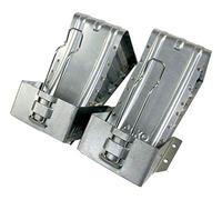 p4U AL-KO - Cuñas y soporte (2 unidades, galvanizadas, 1600 kg, 120 mm de ancho, UK 36 Alko 243.373 244373 244.376 244376)