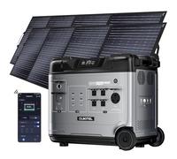 P5000 Pro - Central eléctrica portátil de 5120 Wh con 2 paneles solares de 400 W, tomas CA 4000 W, generador solar LiFePO4, carga rápida de 3200 W, para casa, camping y autocaravana