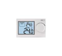 EMOS P5604 - Termostato digital de pared para sistemas de calefacción y refrigeración, regulador de temperatura con rueda de ajuste