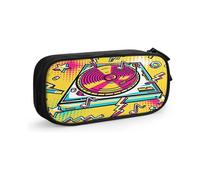 p891 Beagle Puppy Dog Glasses Pencil Case Gift Set with Custom Print - Lightweight Oxford Fabric for Students, Travelers, Professionals fg891