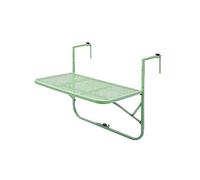 P9IDEDFH Balcón para colgar mesa, barandilla de metal de hierro forjado para jardín, mini pared plegable (color: negro) (C)
