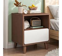 P9IDEDFH Bedside Table Nordic Nightstand Bedside Cabinet Bedroom Furniture Wooden Chest of Drawers Mini Storage Locker Simple Small Shelf (Color : White)