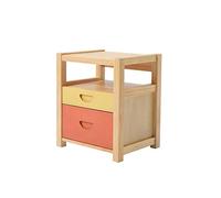 P9IDEDFH Bedside Table Solid Wood Simple Modern Bedroom Bedside Cabinet Small Mini Storage Cabinet Multifunctional Locker