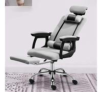 P9IDEDFH Computer Chair Home Office Chair Game Gaming Chair Backrest Boss Chair Lift Rotating Seat Comfortable Chair (Color : Latex with footrest-Black)