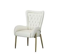 P9IDEDFH Dining Chair Modern Simple Desk Chair Leisure Home Chair Restaurant Hotel Armchair Makeup Chair (Color : White)