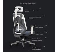 P9IDEDFH Ergonomic Office Chair Adjustable Height Lift High Back Swivel Computer Chair Breathable Mesh Lounge Chair (Color : White)