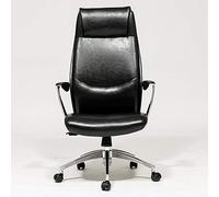 P9IDEDFH High Back Swivel Office Chair Ergonomic Height Adjustment Faux Leather Recliner Tilt Executive Lock Function Comfortable Chair