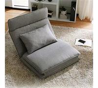 P9IDEDFH Indoor Floor Sofa Bed Sleeper 14 Position Adjustable Living Room Daybed Recliner Sofa Couch Folding Lounge (Grey 197x80cm)