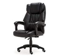 P9IDEDFH Leather Executive Computer Office Chair Cowhide Ergonomic with Arms Swivel Reclining Boss Chair