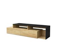 P9IDEDFH Living Room Furniture, High and Low TV Station Cabinet with 2 Drawers, Oak e, Sturdy and TV Cabinet (D As Shown)