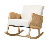 P9IDEDFH Mecedora con brazos de ratán sofá de tela ideal para sala de estar (color: D, tamaño: 1 código) (D 1 código)