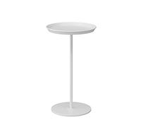 P9IDEDFH Mesa auxiliar de metal para sofá, mesa redonda pequeña, mesita de noche móvil, mesa de té pequeña, sala de estar (color: un color, tamaño: 30 x 54 cm) (OneColor 30 x 54 cm)
