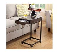 P9IDEDFH Mesa auxiliar en forma de C para refrigerios para sofá y cama (color: B)