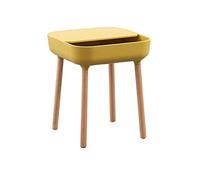 P9IDEDFH Mesa auxiliar pequeña para sala de estar, mesa de té pequeña para dormitorio, mesita de noche de almacenamiento (color: negro-JoJo's Bizarre Adventure1) (dinosaurio blanco Doodle4)