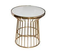 P9IDEDFH Mesa de centro pequeña, mesa de comedor al aire libre, mesa redonda de vidrio templado para patio con agujero para paraguas, muebles de banquete exterior para (color: un color) (un color)