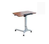 P9IDEDFH Mesa de escritorio móvil de altura ajustable, mesa de sofá, mesa portátil para laptop, mesa rodante, para el hogar, mesita de noche, portátil, mesa sobre cama (color nogal plateado e A)