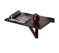 P9IDEDFH Mesa de pared plegable mesa de jardín mesa de comedor escritorio de pared de madera maciza simple escritorio fuerte y robusto fácil de usar (color: único) (D)