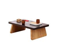 P9IDEDFH Mesa pequeña, mesa de dormitorio, mesa de centro pequeña, mesa de madera maciza, mesa de estudio, mesa de té pequeña, japonesa, de madera maciza (tamaño: 60 cm)