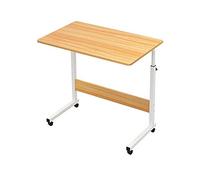 P9IDEDFH Mesa pequeña para computadora, escritorio de cama para dormitorio, mesa plegable para estudio en casa, mesa movible