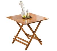 P9IDEDFH Mesa plegable de jardín, mesa de comedor, mesa de comedor, mesa de comedor portátil de madera maciza, mesa cuadrada para apartamento, minimalista, para el ocio en casa (tamaño: 100 x 100 x 76