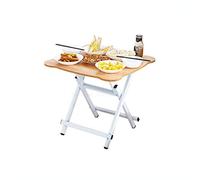 P9IDEDFH Mesa plegable para el hogar, mesa de comedor familiar pequeña, mesa cuadrada plegable para 4 personas (color: negro) (D)