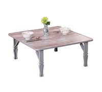 P9IDEDFH Mesa plegable perezosa, mesa plegable, mesa de jardín, mesa de comedor, mesa de tatami, mesa de ventana de bahía, mesa de estudio, mesa baja, mesa perezosa (tamaño: 60 x 40 x 60 cm) ()