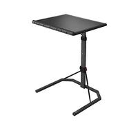 P9IDEDFH Mesa plegable vertical negra para jardín, mesa de comedor, mesa de café, escritorio plegable, portátil, bandeja para cama